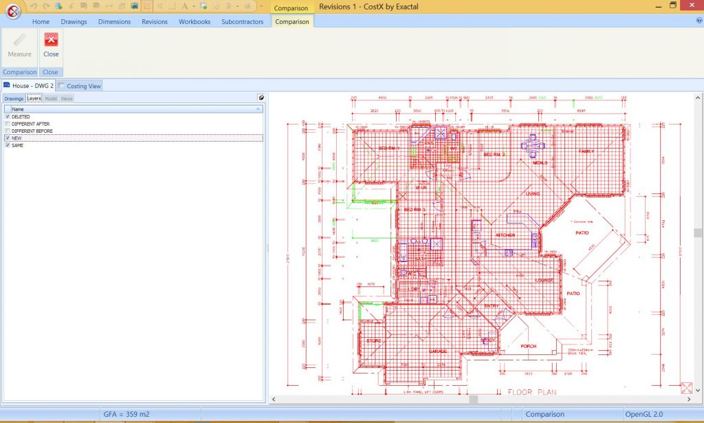 My Favourite CostX® Feature: Drawing Comparison Tool | RIB CostX