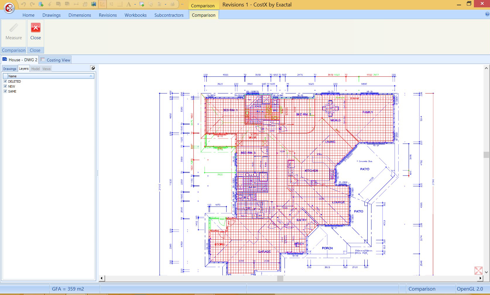 My Favourite CostX® Feature: Drawing Comparison Tool | RIB CostX